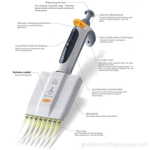 China Multichannel variable volume micropipette Supplier